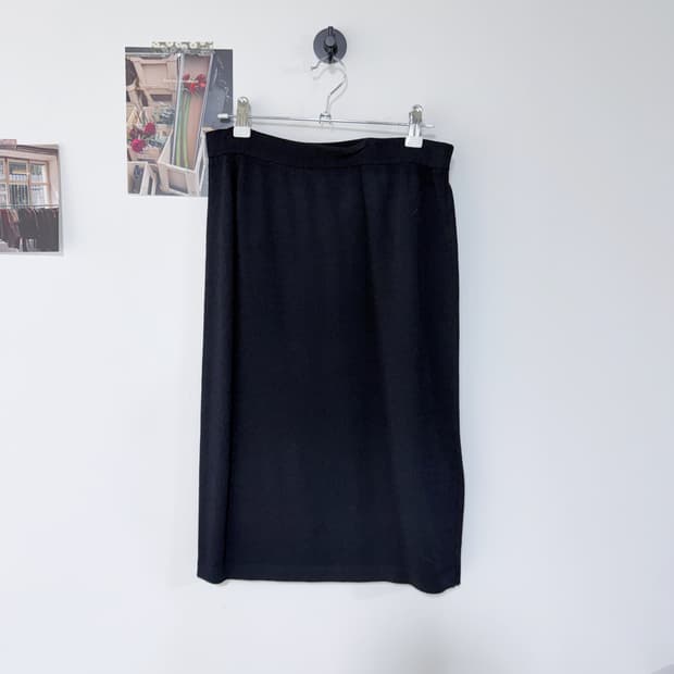 [6] 세인트존 울 스커트 네이비