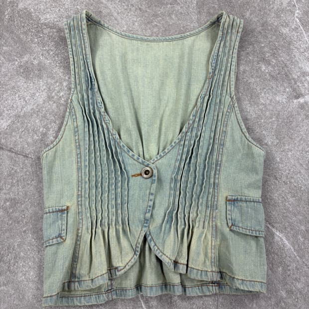 Vintage Denim Vest 