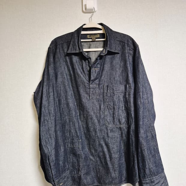 Nigel Cabourn 데님 셔츠 풀오버