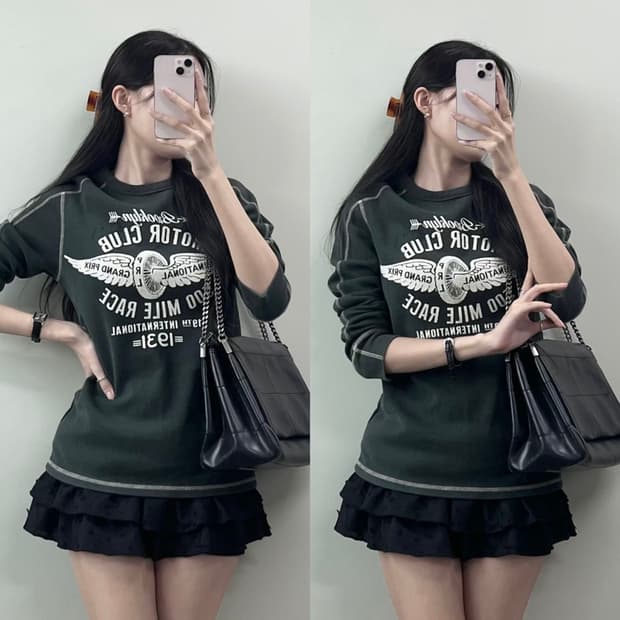 폴로 와플 롱슬리브