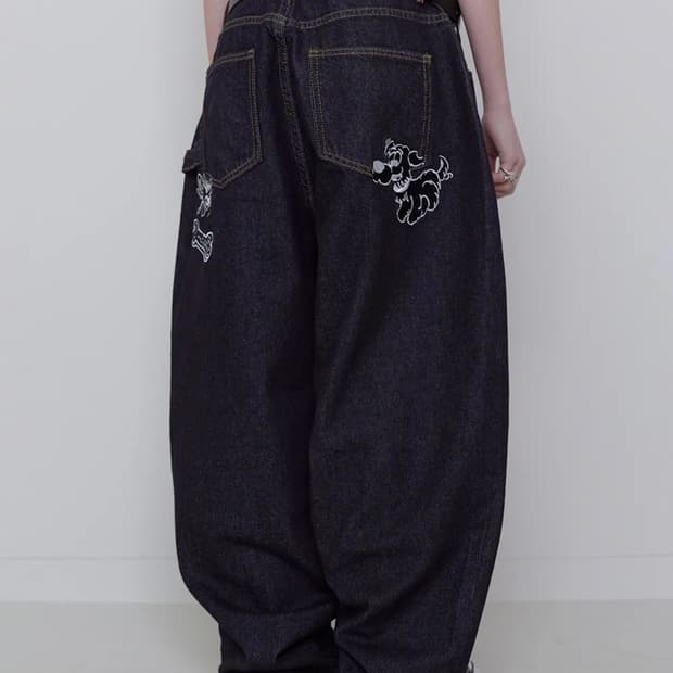 리트리버 클럽 커브드 생지데님