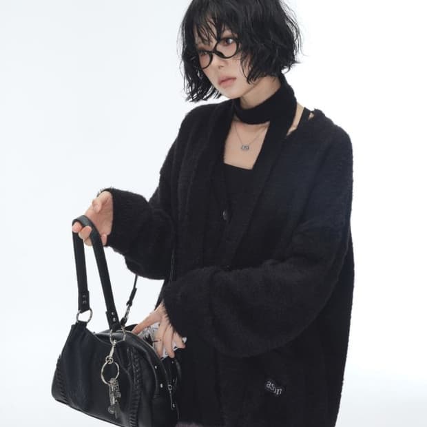 as'on의 보니타 미니백 블랙