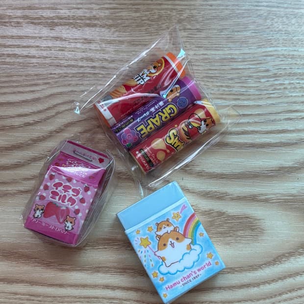 고전 빈티지 일본 고전문구 지우개 세트