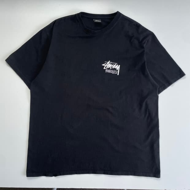 Stussy 스투시 호눌룰루 스탁 블랙 반팔티