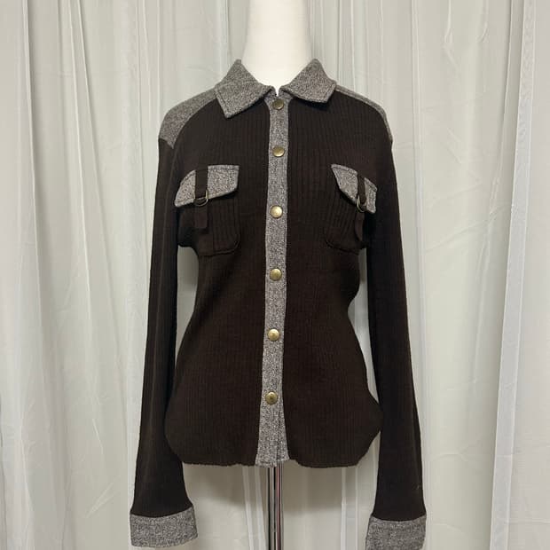 Y2K 포켓 니트셔츠