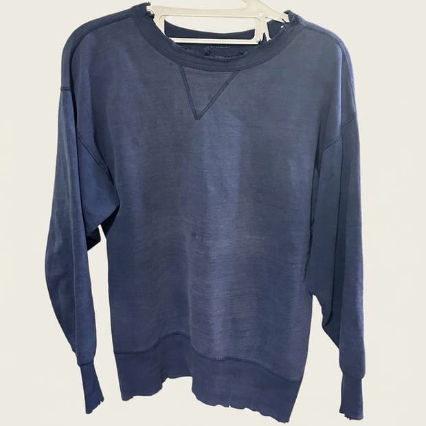 faded 50s single V sweat shirt