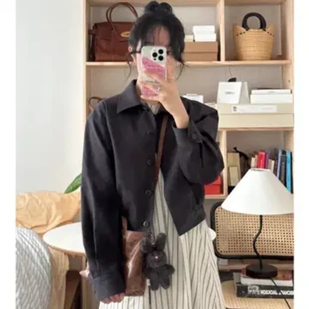 노멜렛(NOMELET)매그놀리아 크롭 자켓 크림