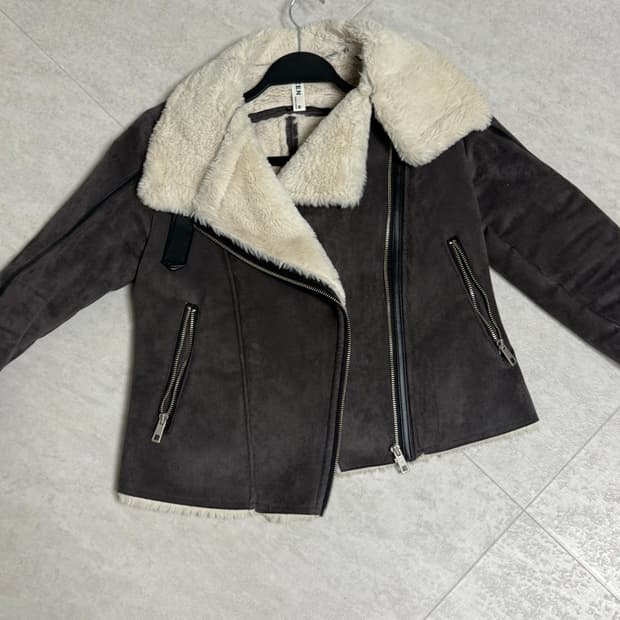 빈티지 스웨이드 브라운 무스탕