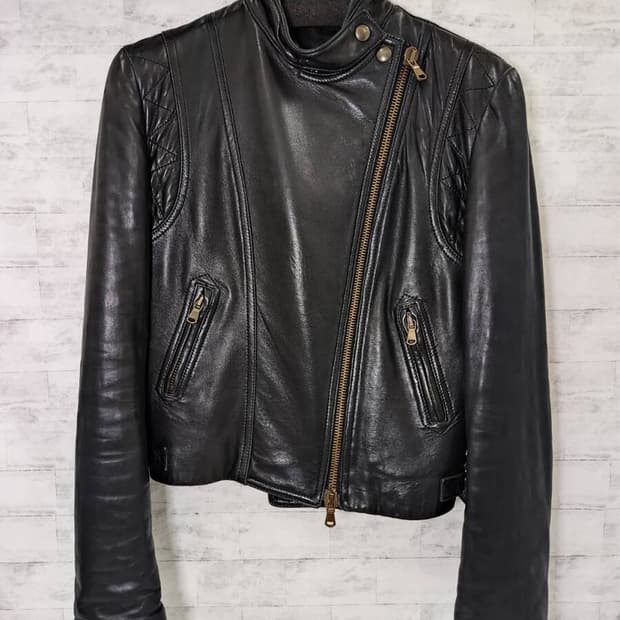 donna karan leather jacket