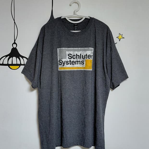 [XL] 빈티지 'Schluter Systems' 투어 패러디 반팔티