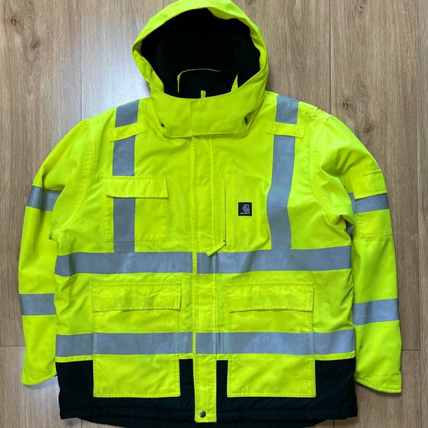 택포) 칼하트 USA Hi-vis 리플렉티브 투톤 파카 자켓