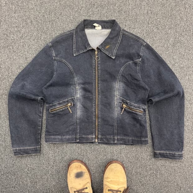 American vintage 여성 데님 자켓