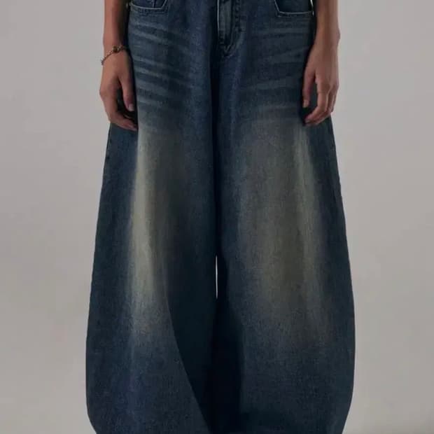 새상품) 트리밍버드 요크데님팬츠 1사이즈