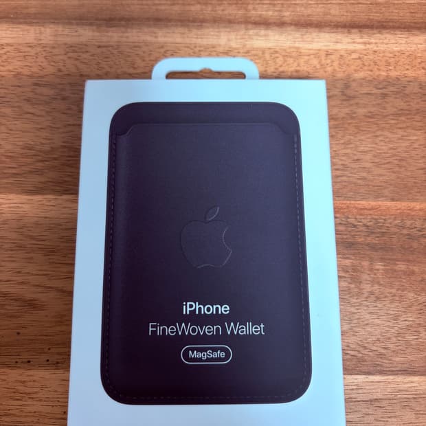 [S급]애플 파인우븐 맥세이프 지갑(블랙)