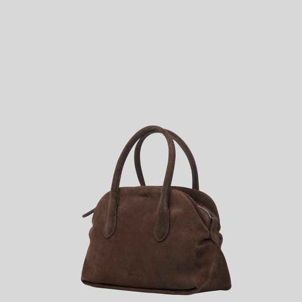 렉토 싱글러 토트백 미니 모시 브라운