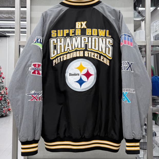 G-III SPORTS NFL 피츠버그 스틸러스 슈퍼볼 챔피언스 자켓