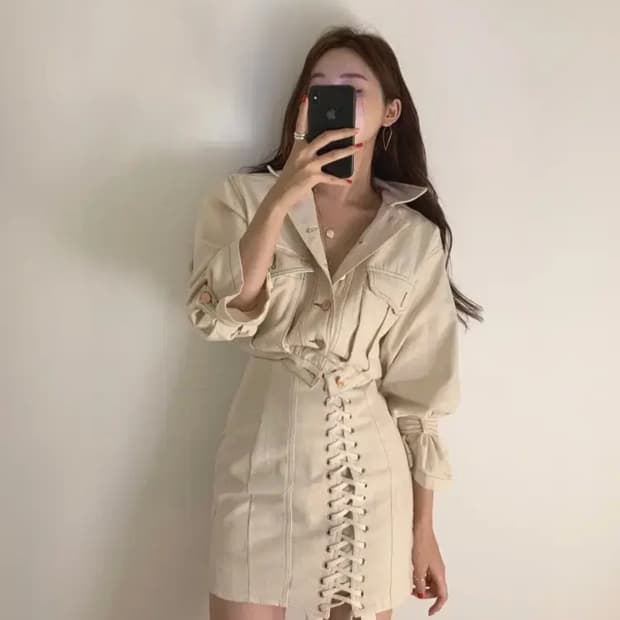 지켓 스커트 코르셋 투피스 새상품