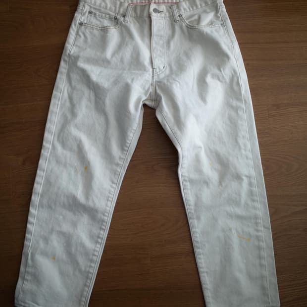 ymc x ordinary fits 페인팅 크림진