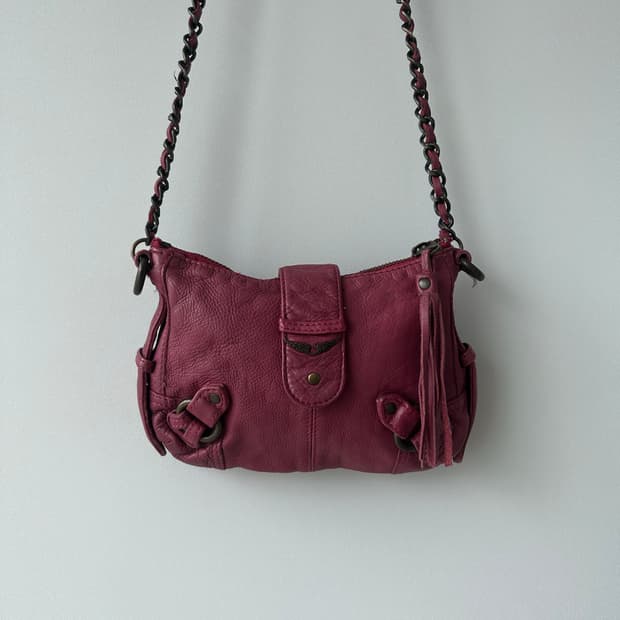 Zadig & Voltaire 핑크 가죽 숄더백
