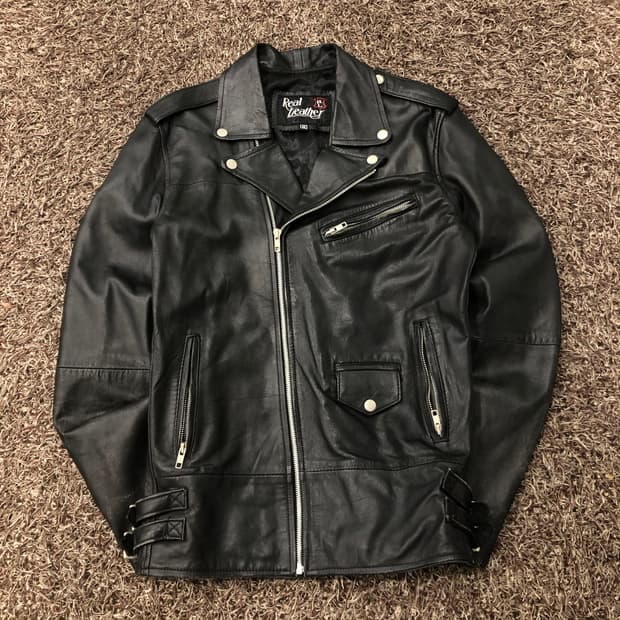42 리얼레더 라이더 가죽 레더 자켓
