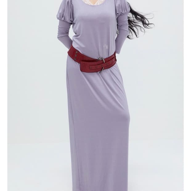 샬롬클럽 트러블 드레스 연보라색