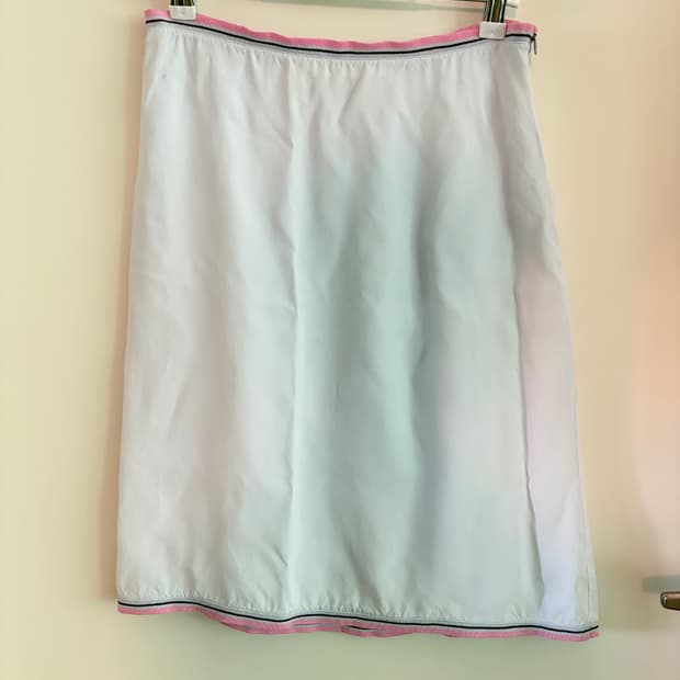 Miu miu 90s pink sheer skirt