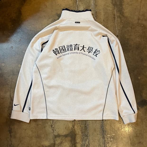 나이키 00s 오트밀 사이드라인 올드스쿨 트랙탑 집업 져지