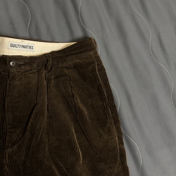 [M] 와코마리아 23FW 코듀로이 브라운 팬츠