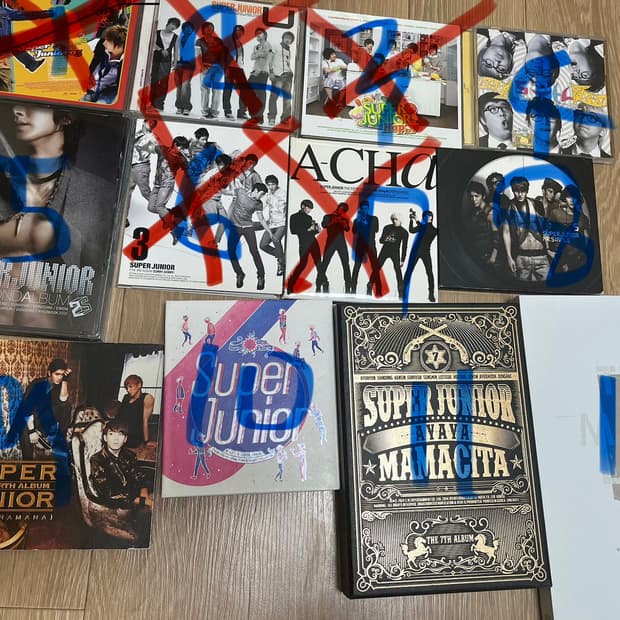 슈퍼주니어 굿즈 앨범 시그 포스터 포카 엽서 1~12집 디앤이 로꾸거