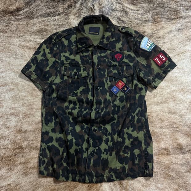 히스테릭글래머 카모 호피 빈티지 셔츠