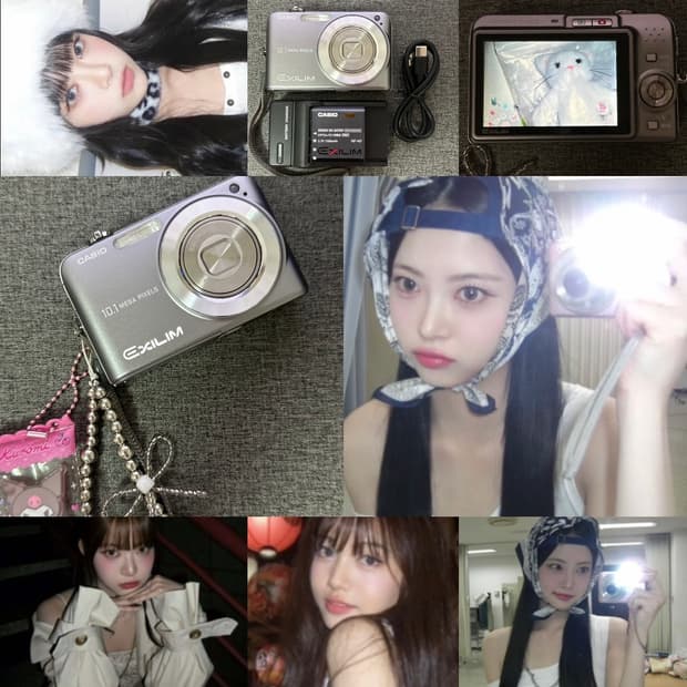 민트급 르세라핌 은채 디카 📸카시오 엑슬림 EX-Z1080 실버