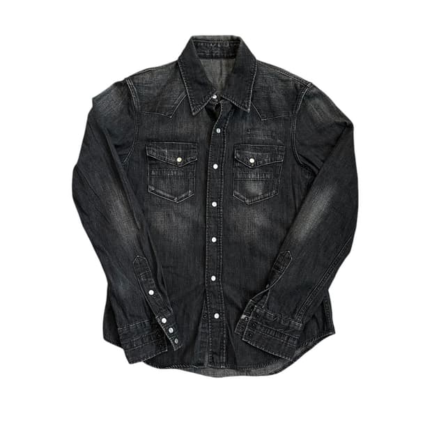 넘버나인 07AW 웨스턴 데님 셔츠