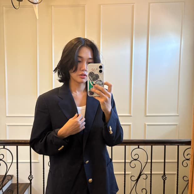 조이드비비에 네이비 금장 자켓