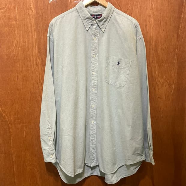 (2XL) POLO 폴로 랄프로렌 솔리드 셔츠 빅셔츠