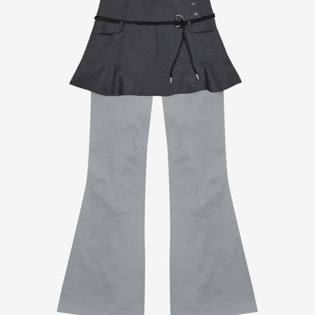 러브이즈트루 fs 레이어드 스커트 팬츠 s ⭐️