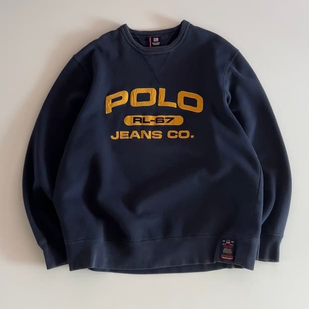 폴로 랄프로렌 스펠아웃 맨투맨 L