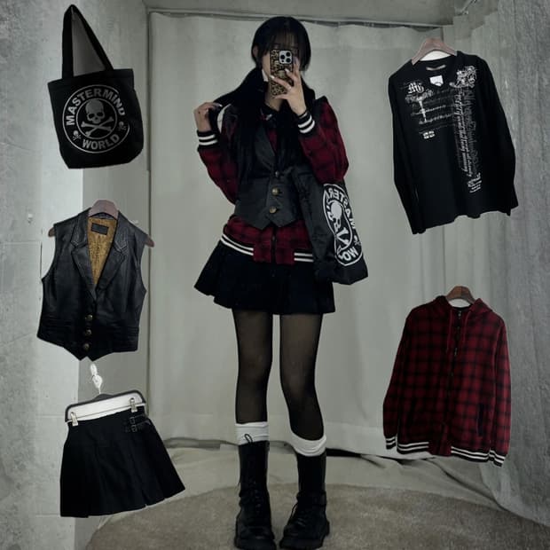 마스터마인드월드 데일리 펑크 나나깔 코디세트 