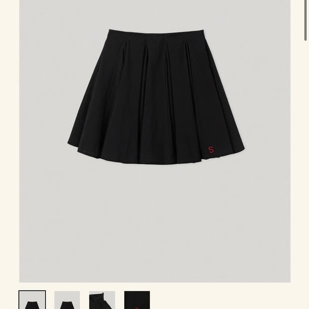 스무드무드 Arosa Flare Skirt Black 1 size