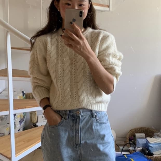 더바넷 포프 케이블 니트