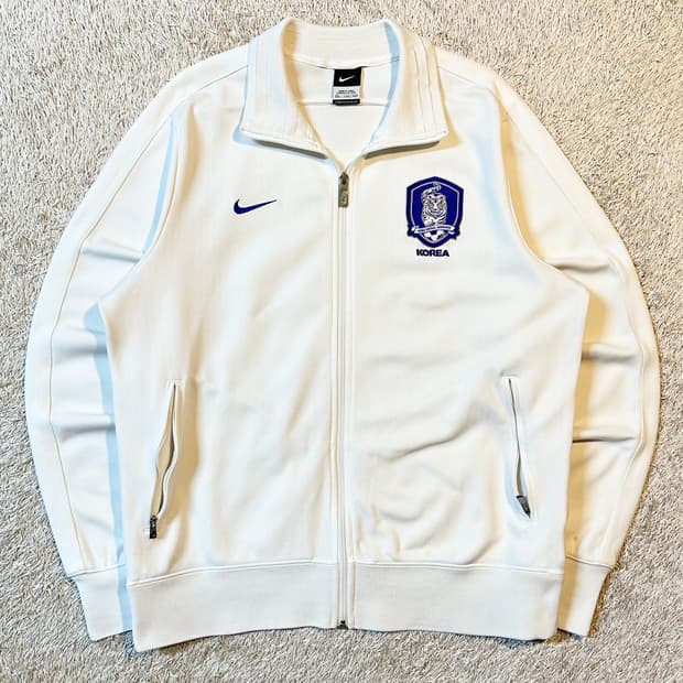 대장급) 나이키 대한민국 국대 트랙탑 져지 화이트