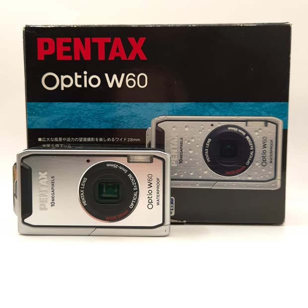 한글지원✨️ 풀박 미품급🤍 펜탁스 옵티오 W60 실버 🤍