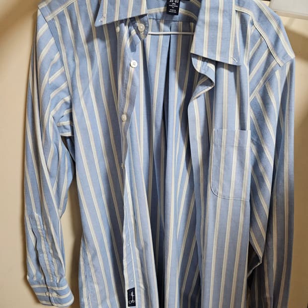 블루 셔츠 아우터