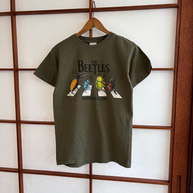 빈티지 비틀즈 패러디 티셔츠 S