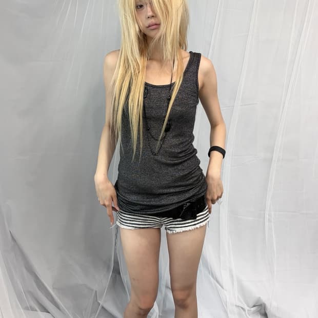 [Vintage] Pearl Gray Inner Top