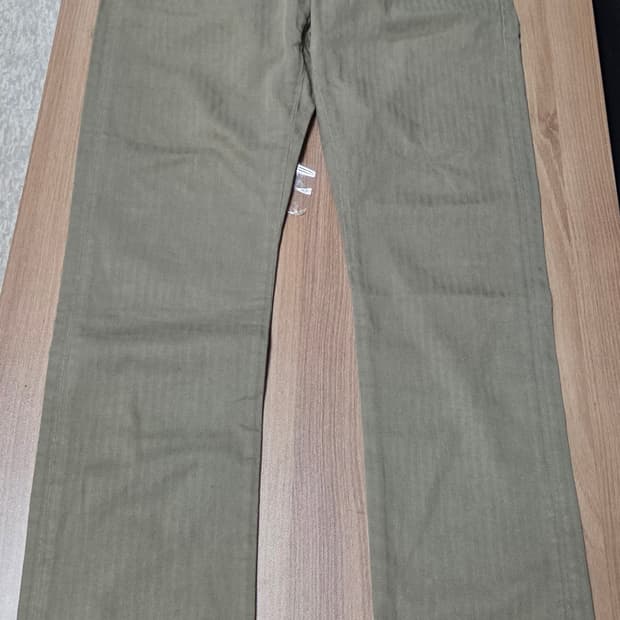 더블알엘 RRL 헤링본 가먼트 다이 올리브 팬츠 30