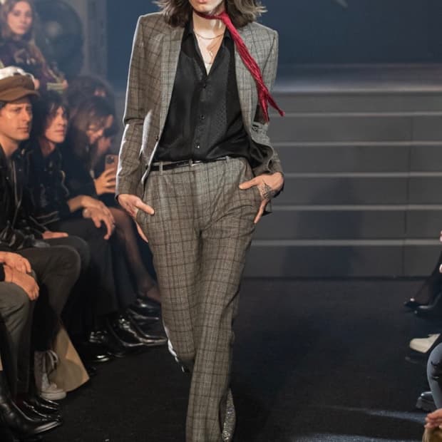 [박보검님 착용] 셀린느 23fw 프린스 오브 웨일즈 플라넬 자켓