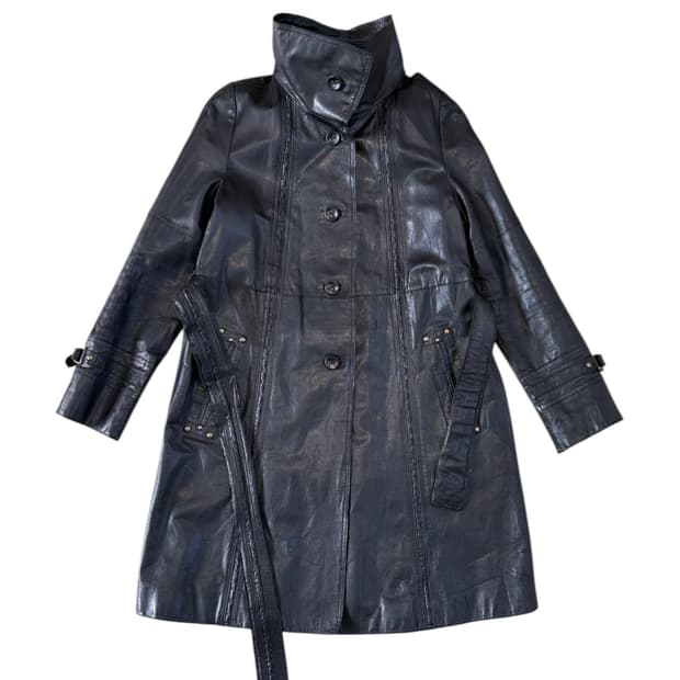 Vivienne tam leather coat