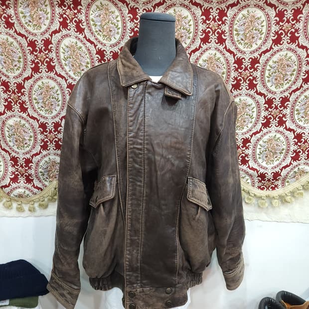 olip 양가죽 항공 봄버 자켓
