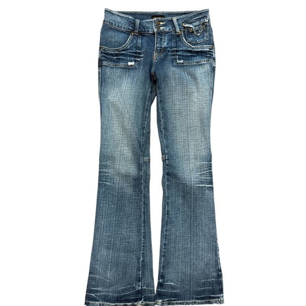 Japanvintage 버튼 로우라이즈 부츠컷