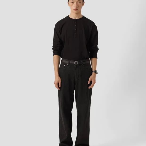 youth 유스 스트레이트 데님 팬츠 블랙 M